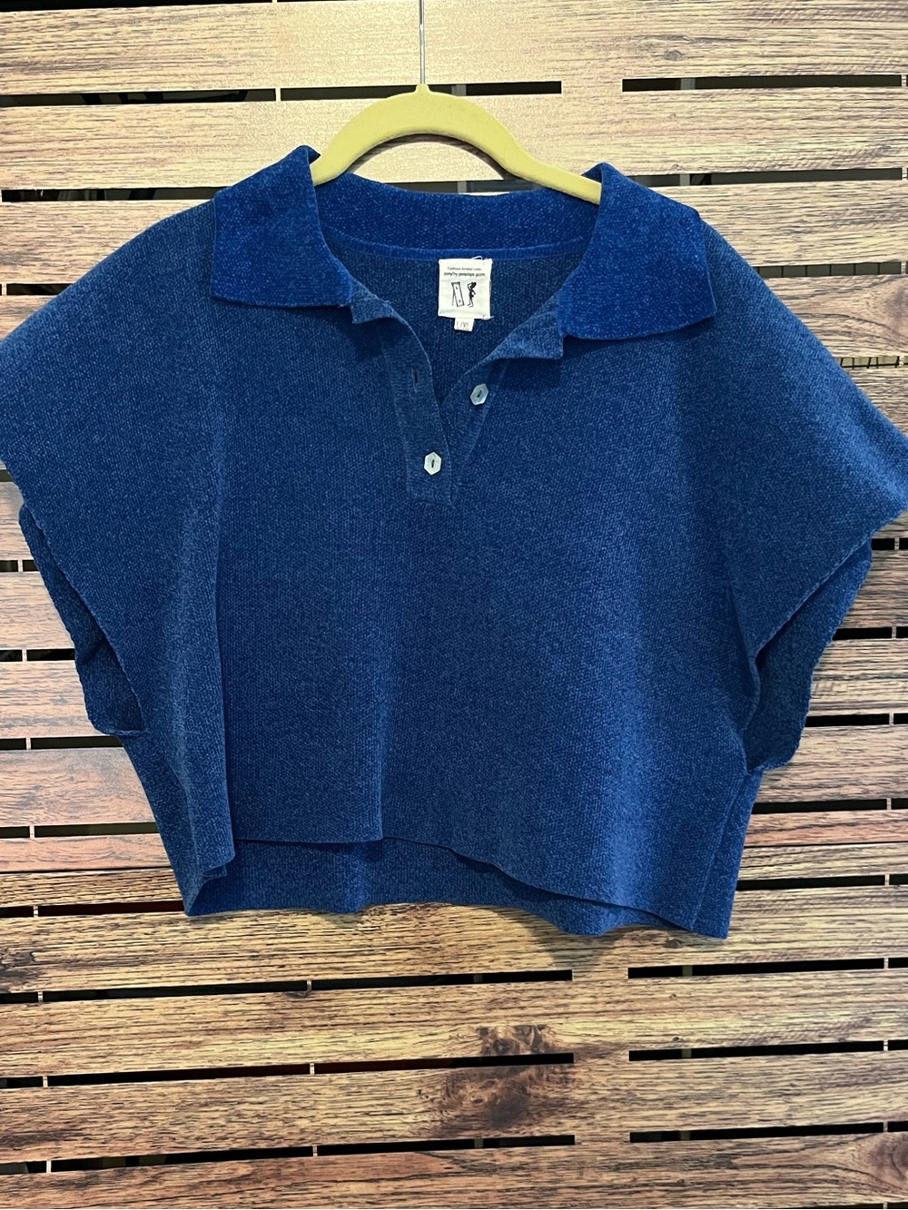Fashion Brand Company French Blue Knit Polo L/XL